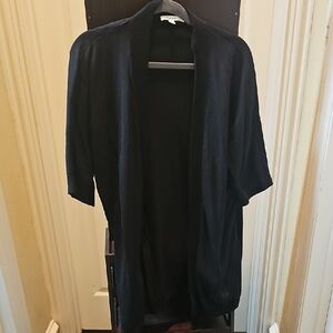 Chico's Black Open-Front Cardigan